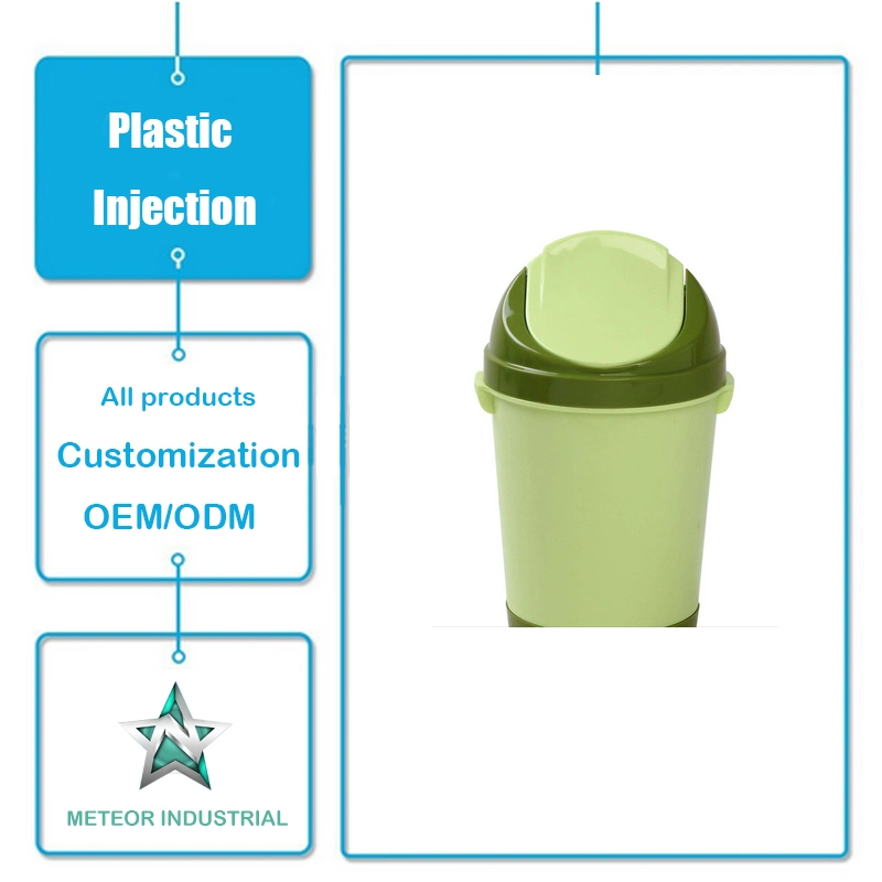 Customized Plastic Injection Moulding Products Daily Use Household Kitchen Plastic Garbage Can