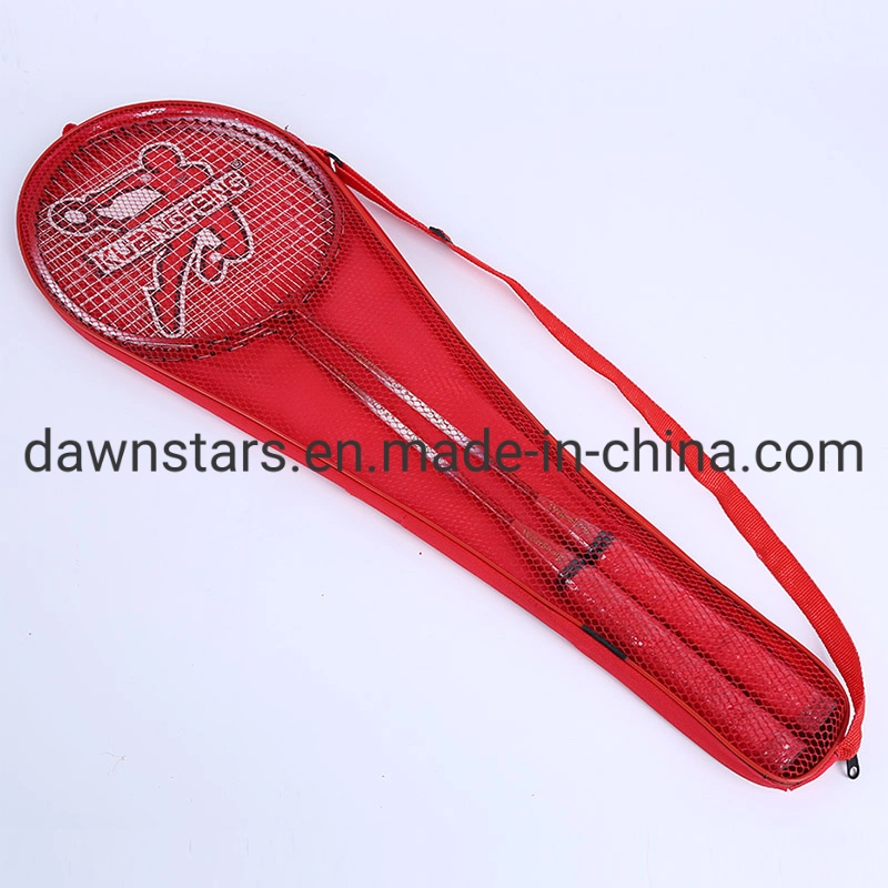 Best Selling Cheapest Iron Badminton Racket Set with Cover