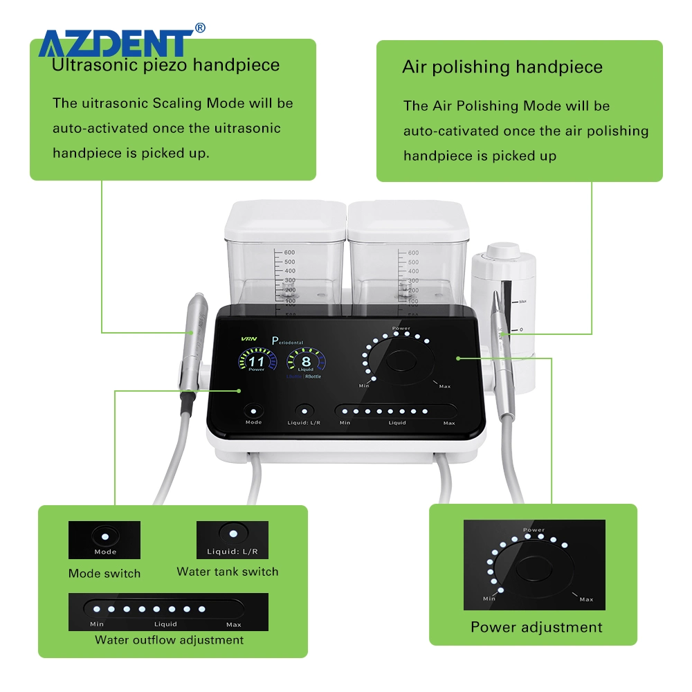 Azdent Hot Sale Dental Periodontal Ultrasonic Scaler with Air Polisher with CE