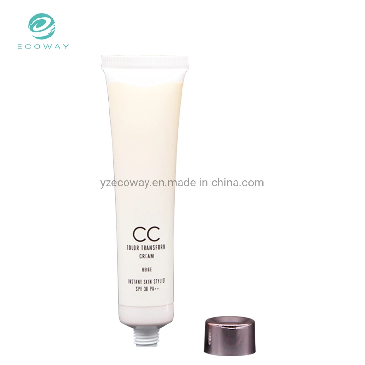 Gold Plating Screw Cap 30g Tube Body Custom Label Bb and Cc Cream Cosmetic Packaging Tube