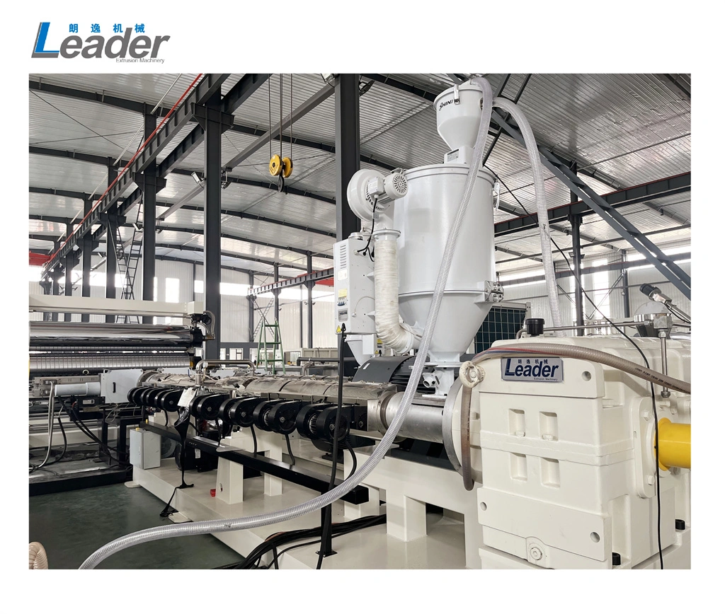 CE Standard PE Extruder PE Screw Extruder T-Lock Drainage Production Line