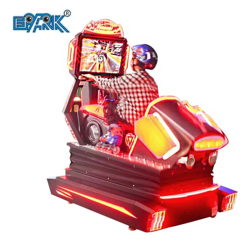 Münzbetriebene Dynamische Lokomotive Elektrisches Fahren Auto Simulator Racing Arcade Spielmaschine