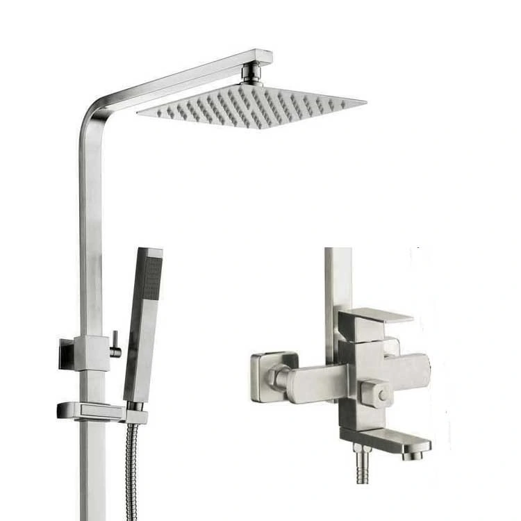 Factory Wholesale/Supplier 304 Stainless Steel Bathroom Bath Shower Column, Shower Set with Hand Shower Spray