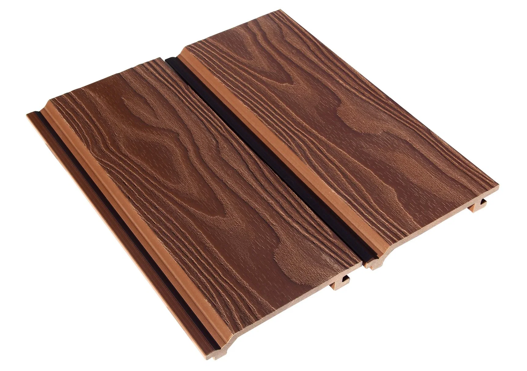 Modern 3D Embossing Surface Wood Composite WPC Wall Cladding