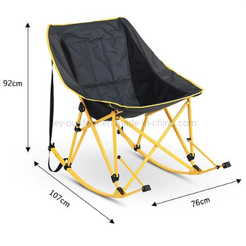 Outdoor New Design Luxury Comfortable Swing Beach Chair Padded Rocking Folding Fishing Garden Camping Chair