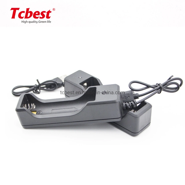 Rechargeable Li-ion Battery 18650 14500 17500 Icr18650 Lithium Battery Charger with USB Power Adapter