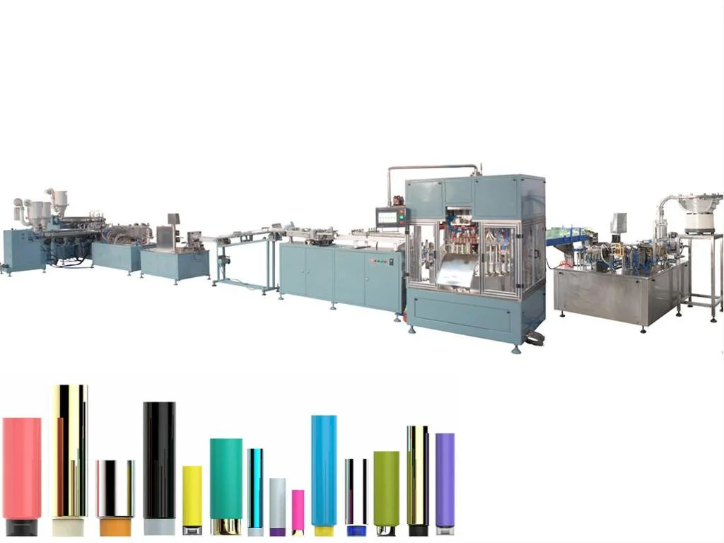 Five-Layer automática extrusão do tubo de PE a linha de produção para embalagens de cosméticos