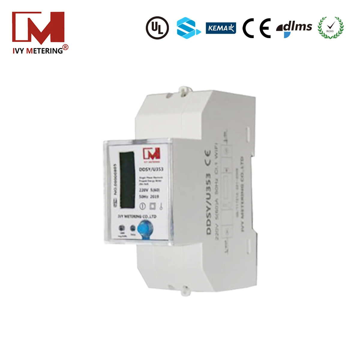 China 915 868 MHz LoRaWAN Elektrische Energieanzeige LoRaWAN Leistung Meter