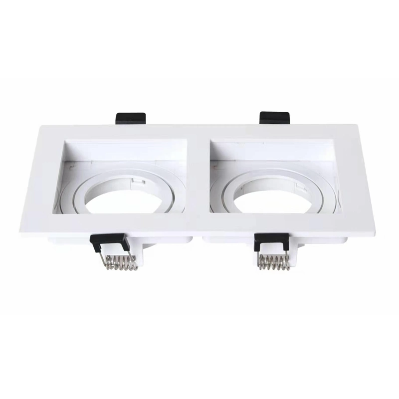 Montaje del bastidor titular GU10 LED Downlight cuadrado cuadrado aluminio luces empotradas