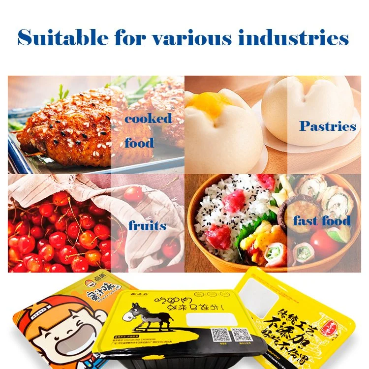 Automatic Plastic Tray Fresh Lunch Box Sealer Sealing Machine