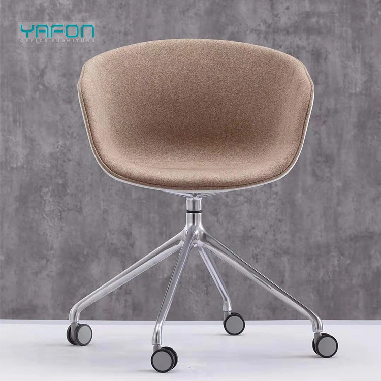 Aluminum Alloy Swivel Base Swivel Office Chair Meeting Hall Chair