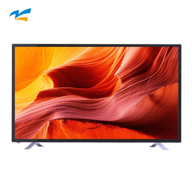 OEM 55 Inch 4K Television Ross Gold Metal Smart Flat Screen LCD TV Smart LED TV