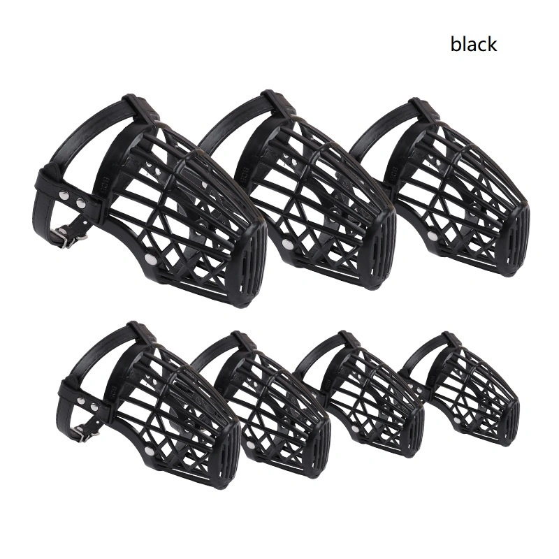 Strong Plastic Dogs Muzzle Basket Design Anti-Biting Pet Accessories