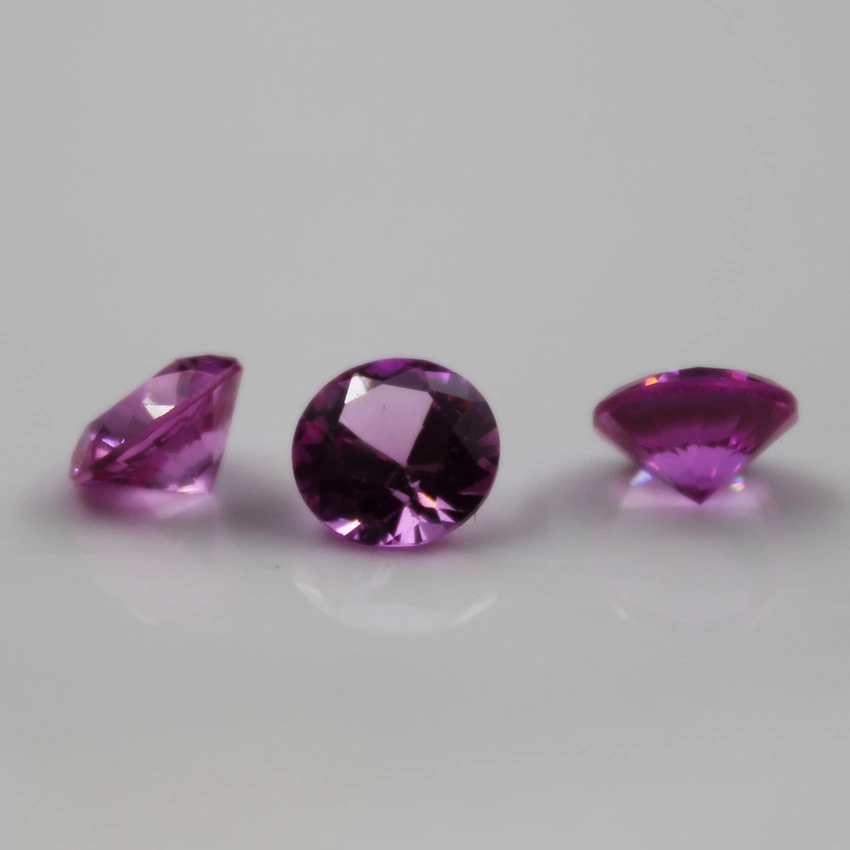 Purple Stone Loose Gemstone Zirconia Round Cut CZ with Cheap Price