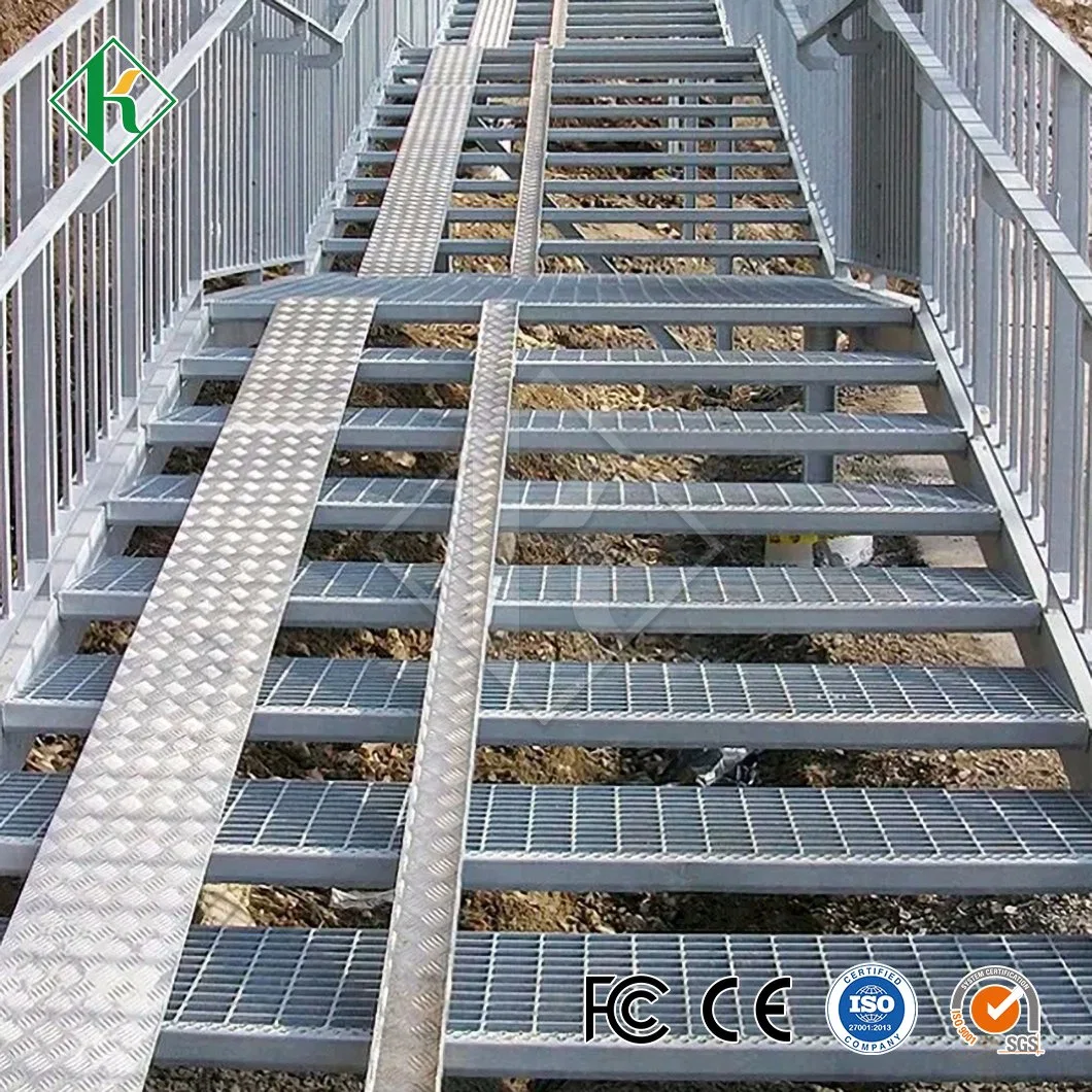 Kaiheng Steel Stair Ste Wholesale/Supplierr Galvanized Metal Stair Treads China T2 Type Stainless Steel Ladder Treads