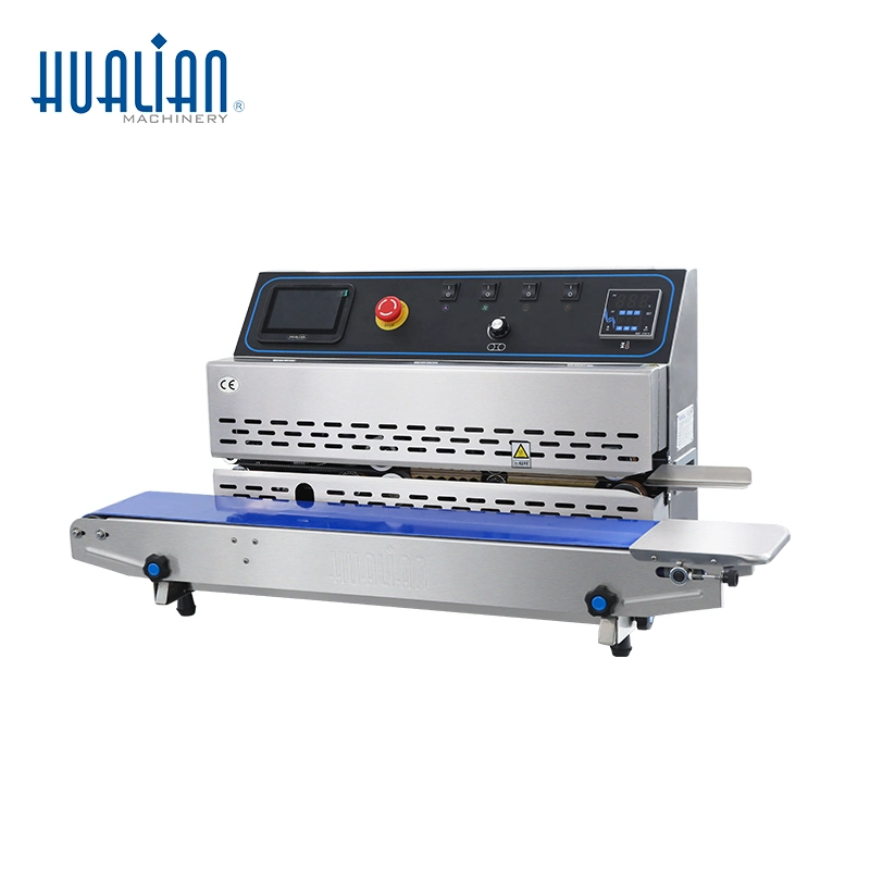 FRP-810I Hualian Stainless Steel Bag Sealing Machine Intelligent Ink-Jet Continuous Band Sealer