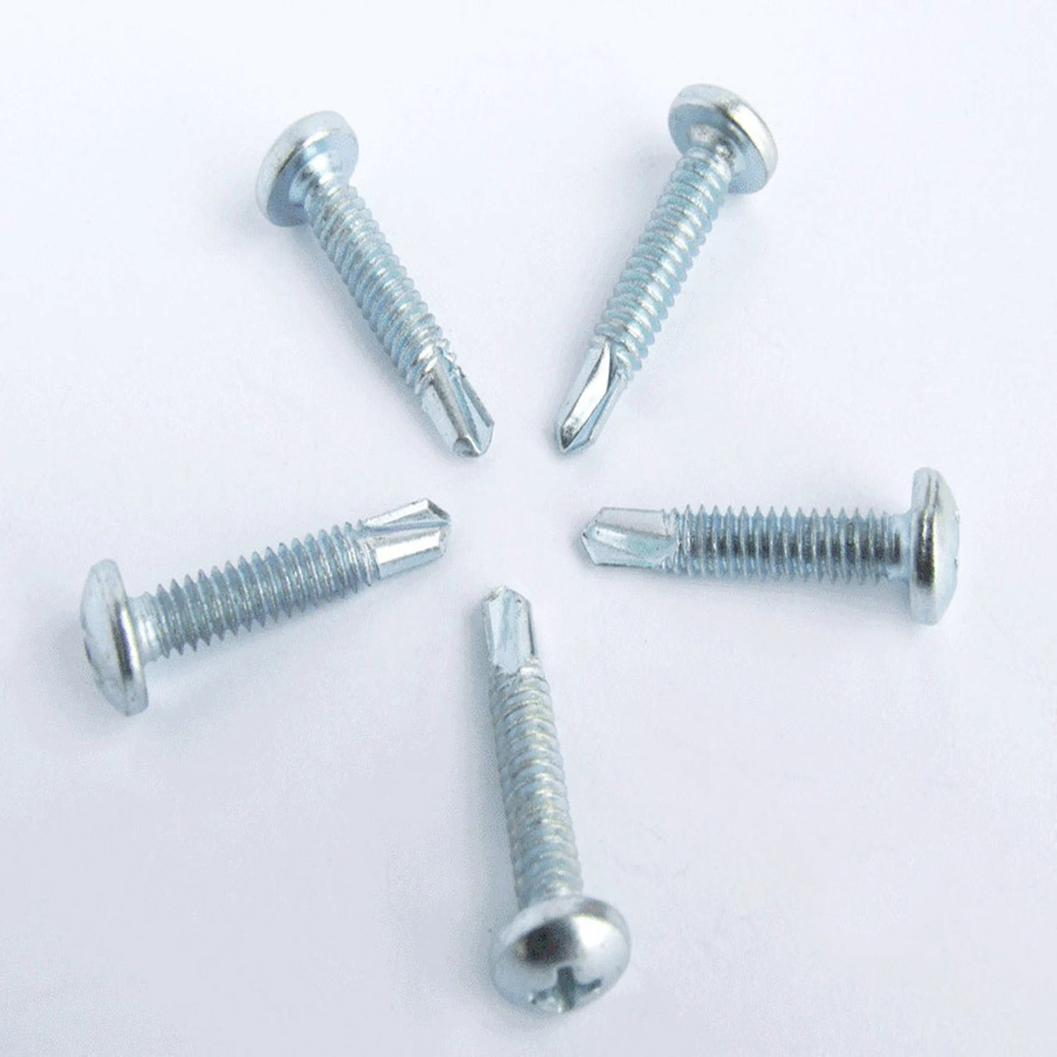 Made in China Great Quality White Zinc Plated Self-Drilling Screws Pan Head/Self-Drilling Screws Modified Truss Head 4.2"/Hex Head/Csk Head/Flat Head