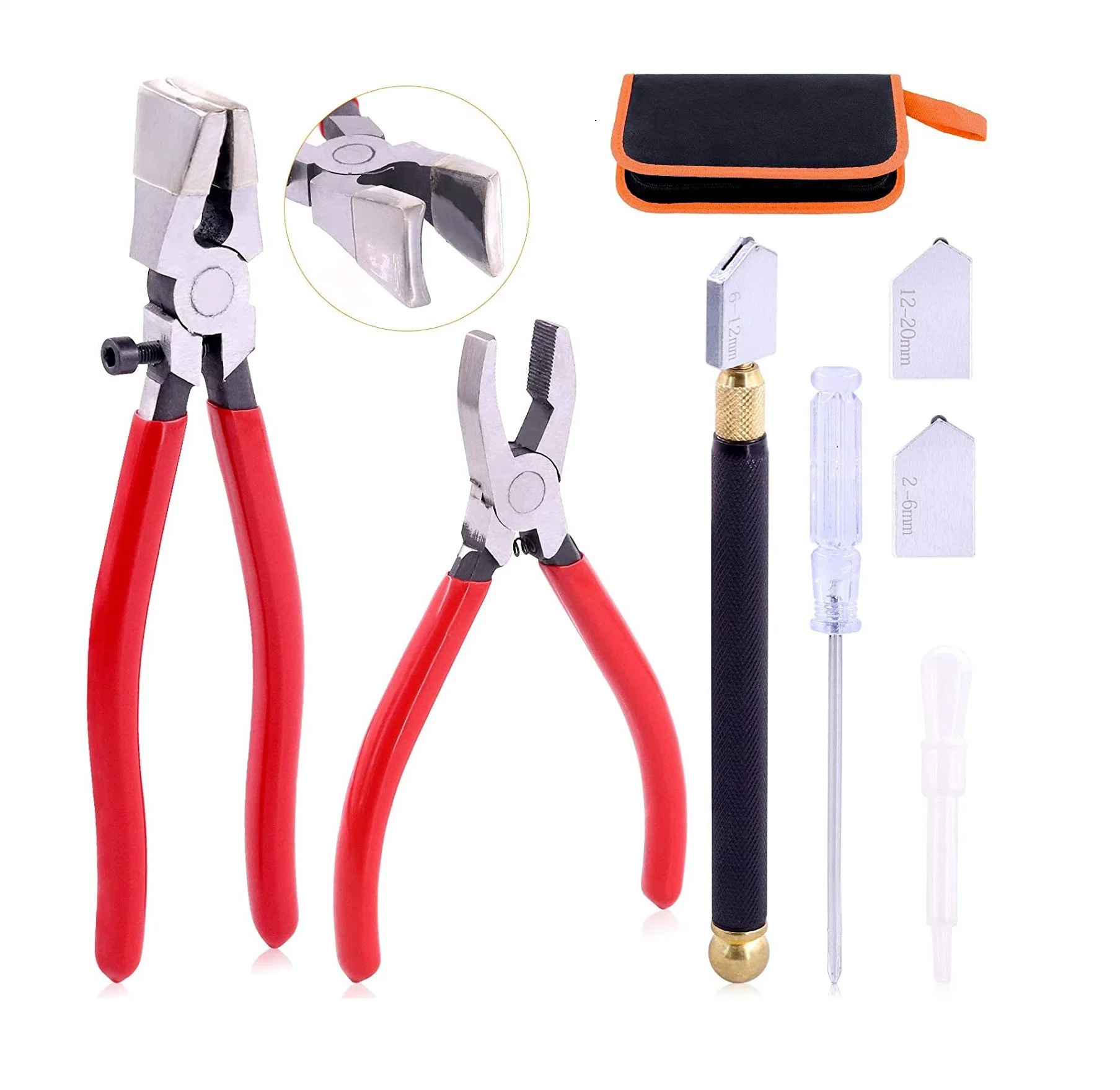 Profeesional Hand Tools 3PCS Glass Running Breaking Pliers Set for Stained Glass Cutting