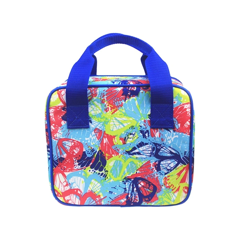 2022 Funky Design Colorful Travel School Cooler Lunch Bag with Handle Fashion Kids Lunch Picnic Cooler Bag Unisex Factory Custom OEM