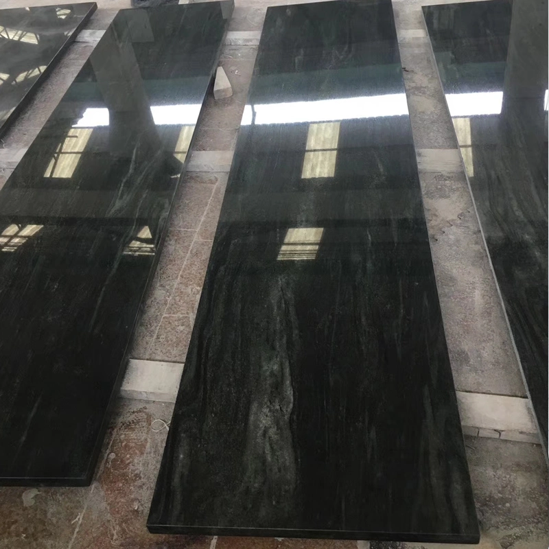 Natural Polished Milky Way Green Granite Slab for Coutertop, Wall, Floor Decoration Step Vanity Top