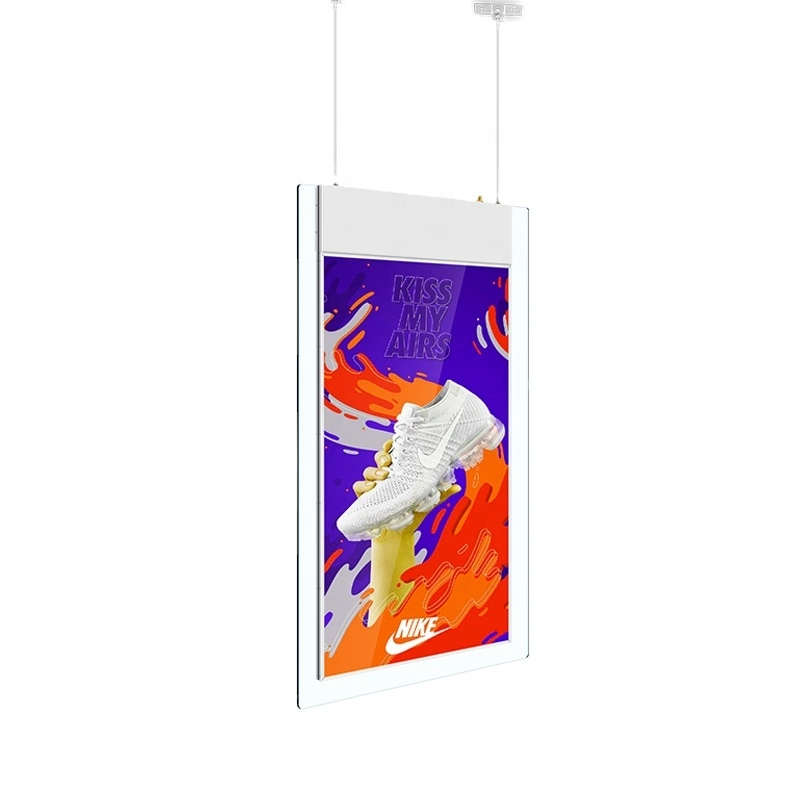 Double Sided Advertising Screens Retail LCD Display Screen Hanging Digital Signage Window