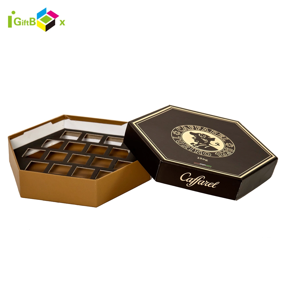 Luxury Art Caixas de papel Kraft Chocolates Cookie Embalagem para Alimentos