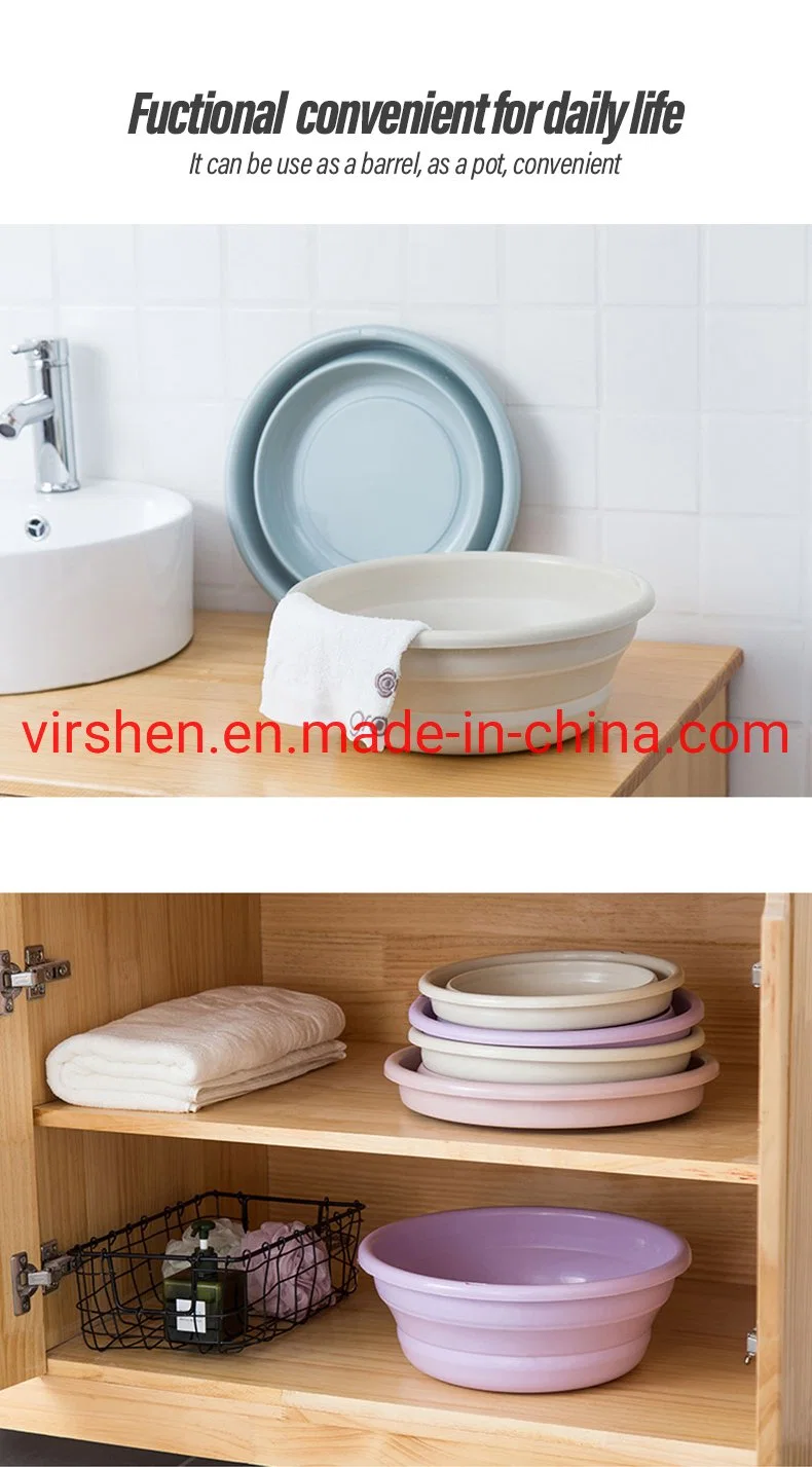 High quality/High cost performance  Durable Square Shaped Collapsible Silicone Folding Washing Bowl Basin