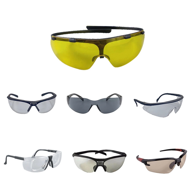 La Moda Gafas de seguridad Trabajos protección ocular, envolver en Z87 Deportes de fibra de vidrio de color naranja Msa objeto de protección solar en China