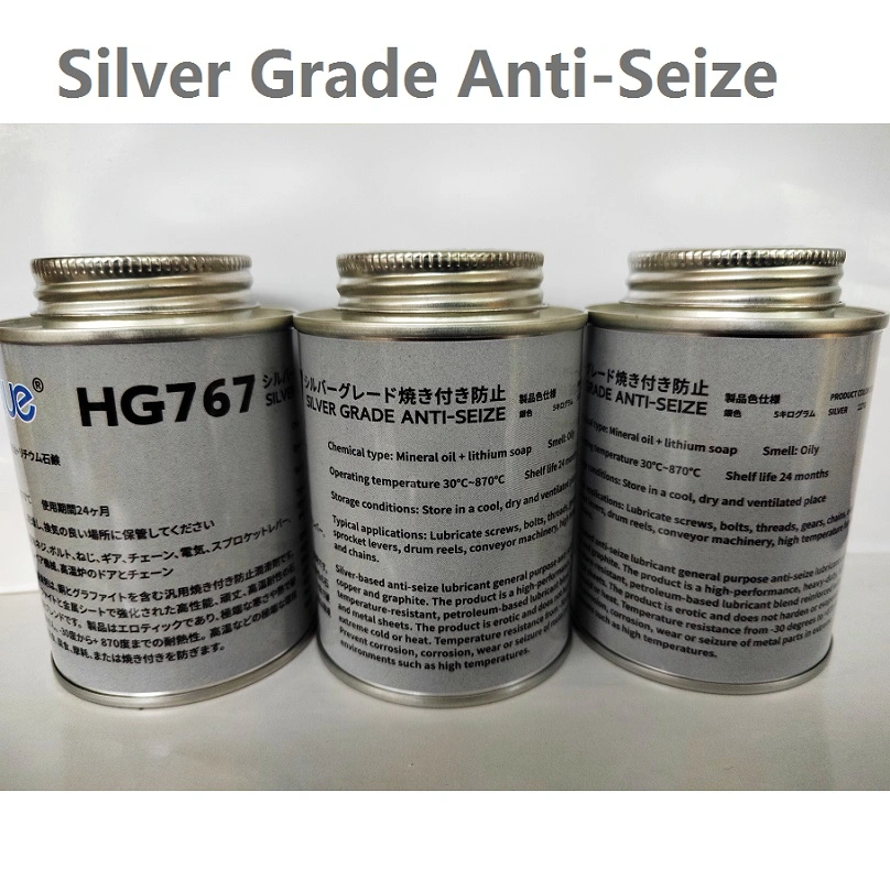 Higlue 771 76732 Silver Grade Anti-Seize Paste (Grease, Brush Top Can, 1Ib)