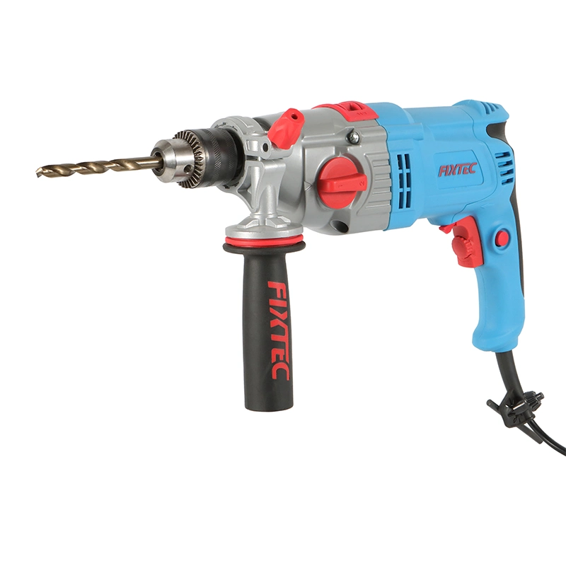 Fixtec China Professional 1050W Electric Drill 13mm Chuck Corded Impact Drill Electric Power Tools