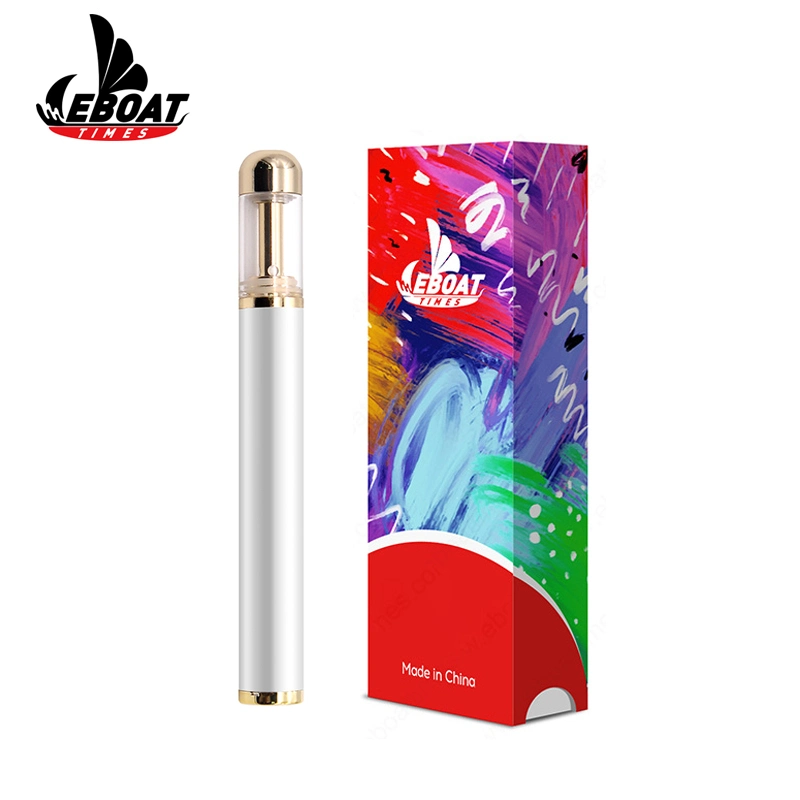 2021 Never Leaking Oil Disposable/Chargeable E Cigarette Eboattimes Mini E Cigarette Glass Ceramic Cartridge Tank 1ml Vape Pen