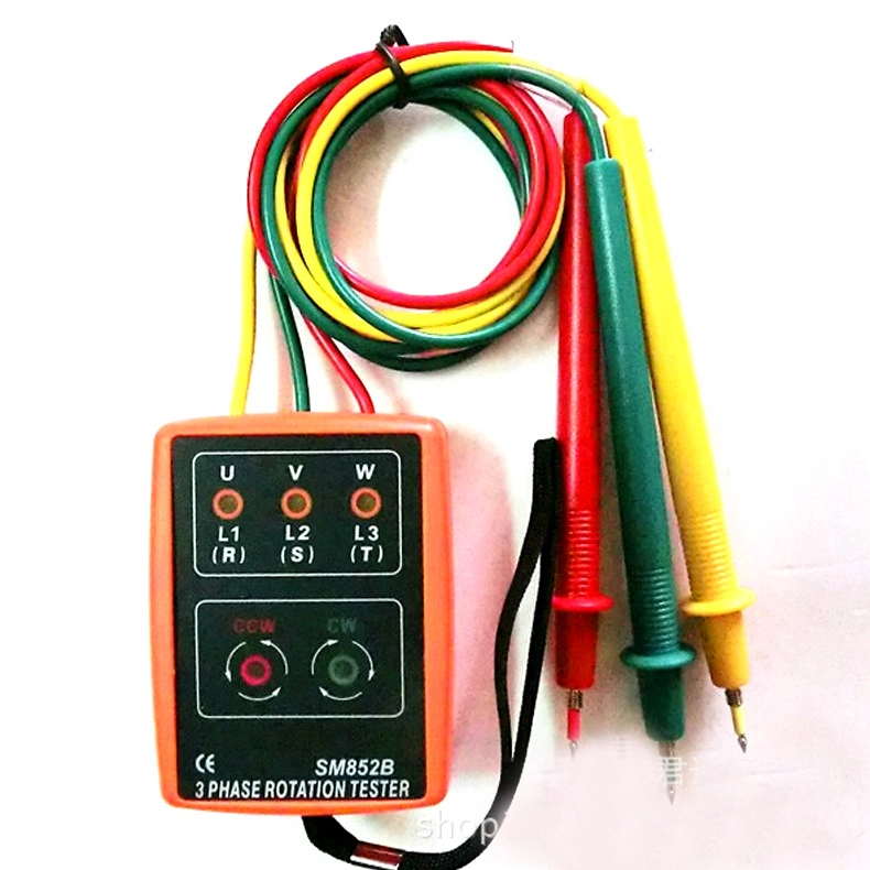 Digital Three Phase Sequence Meter Tester LED Indicator