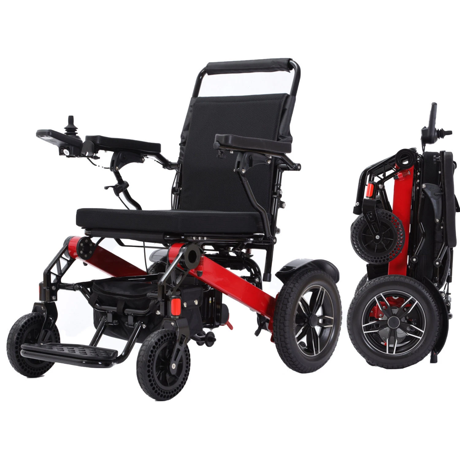 Estilo europeu de mobilidade cadeira luz dobrado cadeira eléctrica para fornecimento de Cuidados de Saúde do Adulto Medical