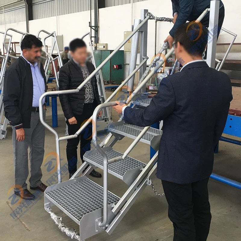 800mm Step Width 3 Steps Folding Stairs for Loading Platform