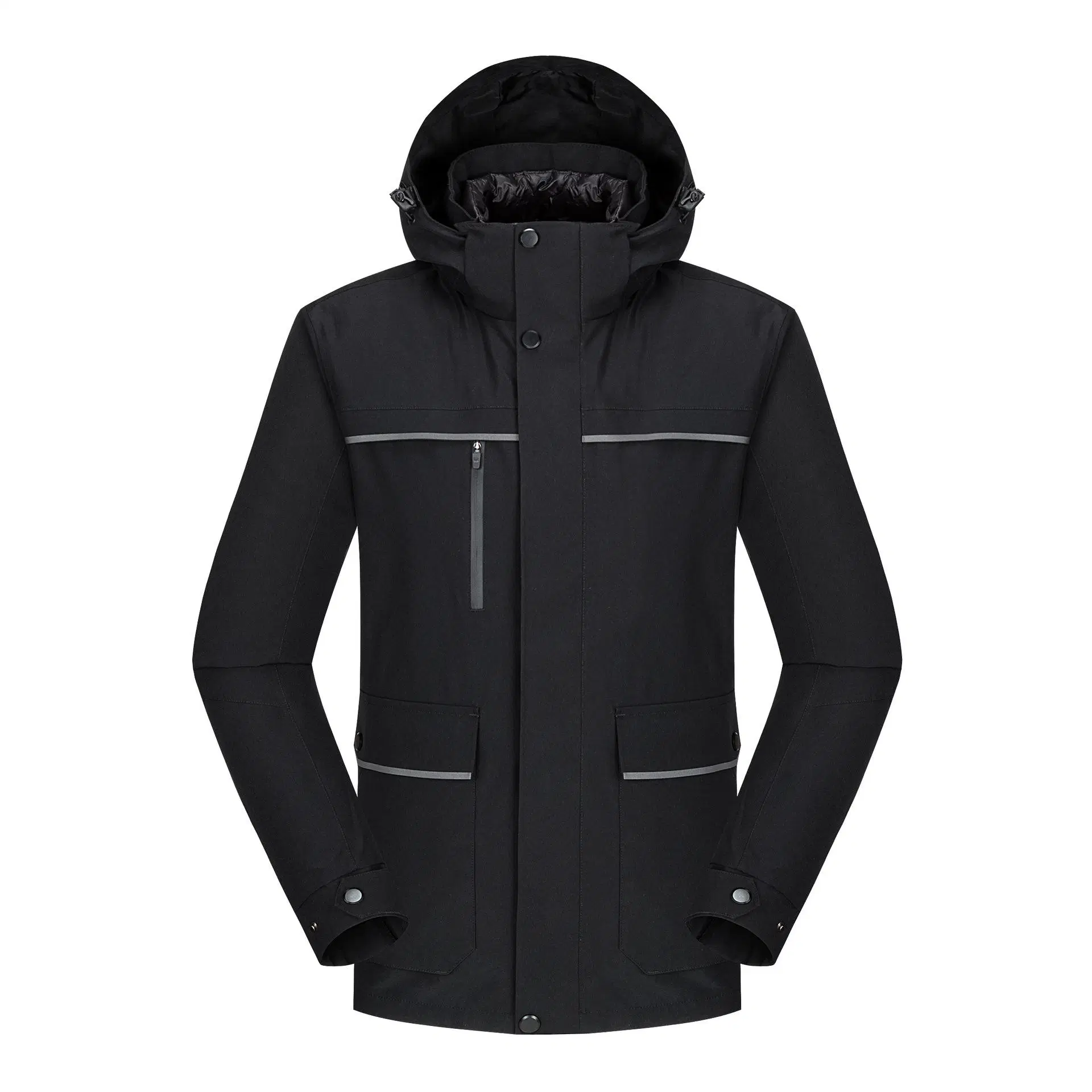 Customized Outdoor Ski Wear 3 in 1 Thickened Windproof Waterproof 90 Down Coat Jacket