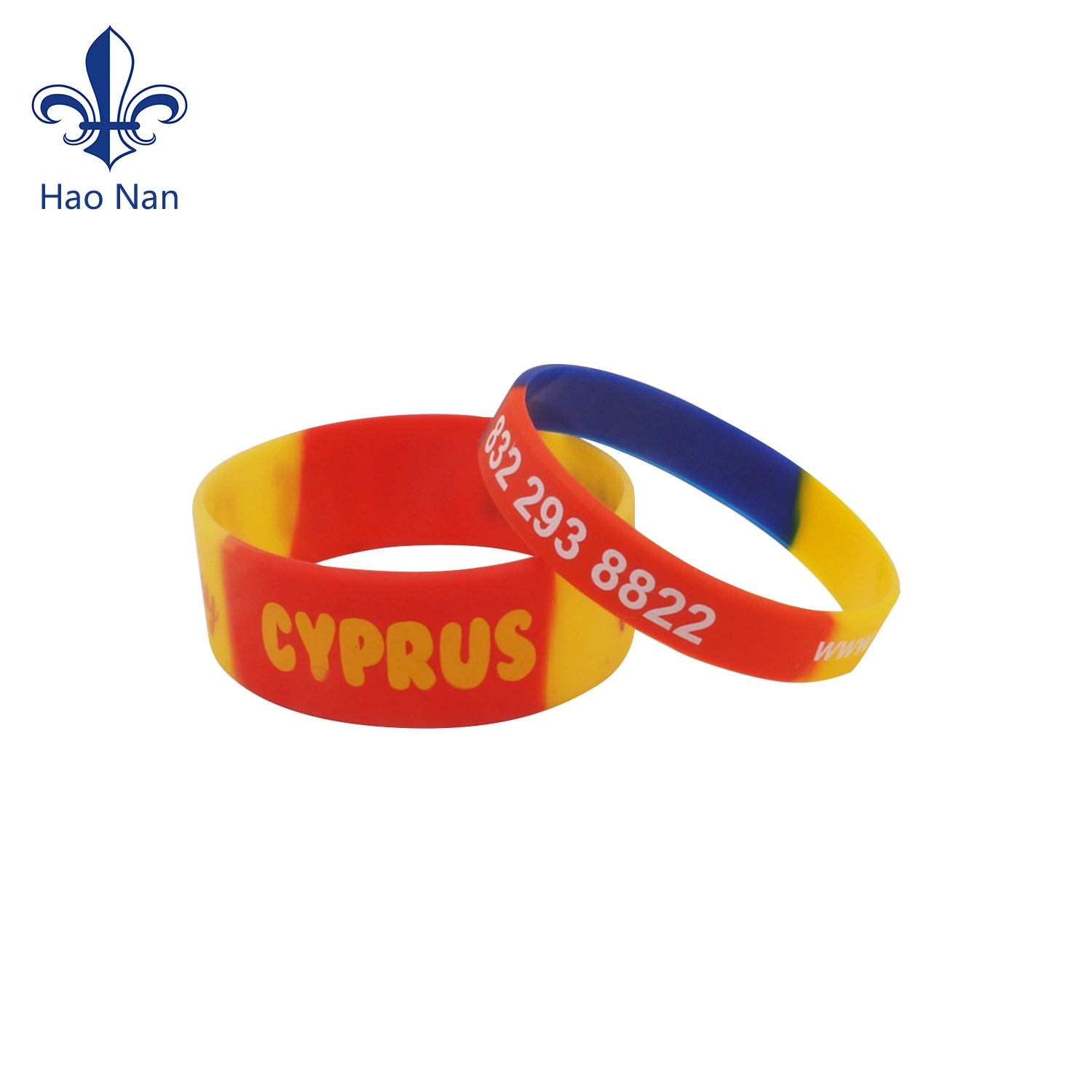 Customized Embossed Printing Eco-Friendly Material Silicon Bracelet