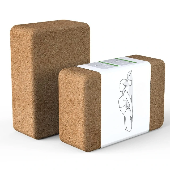 Cheaper Pairs Eco Cork Yoga Blocks - 2-Pack, Non-Slip Eco-Friendly Multi-Use Fitness Accessories