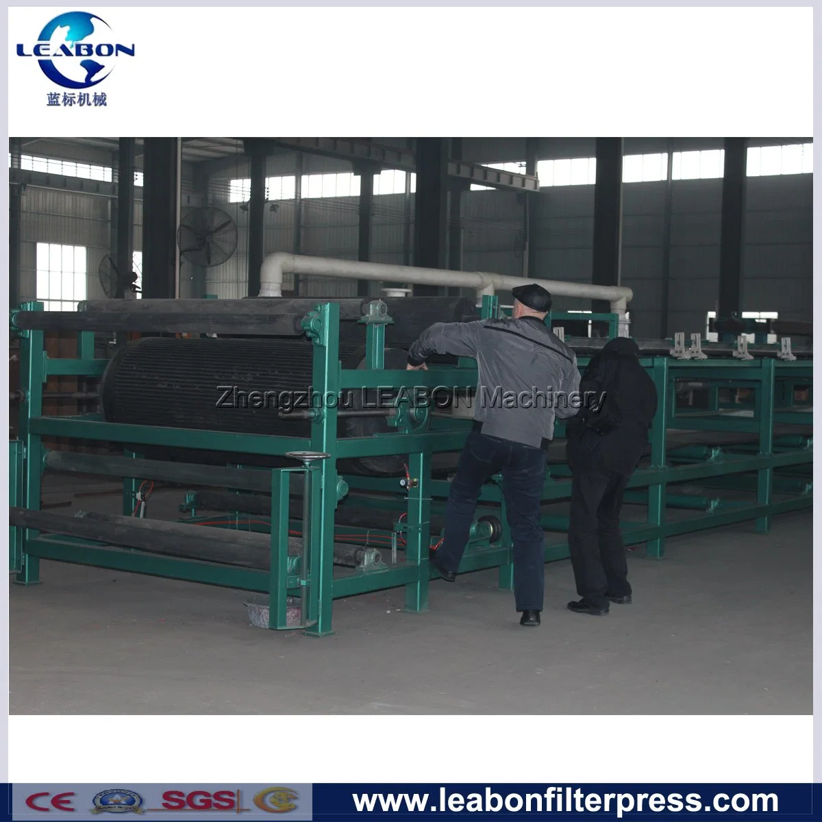 Leabon Dzu Series Rubber Vacuum Belt Filter Press for Sale