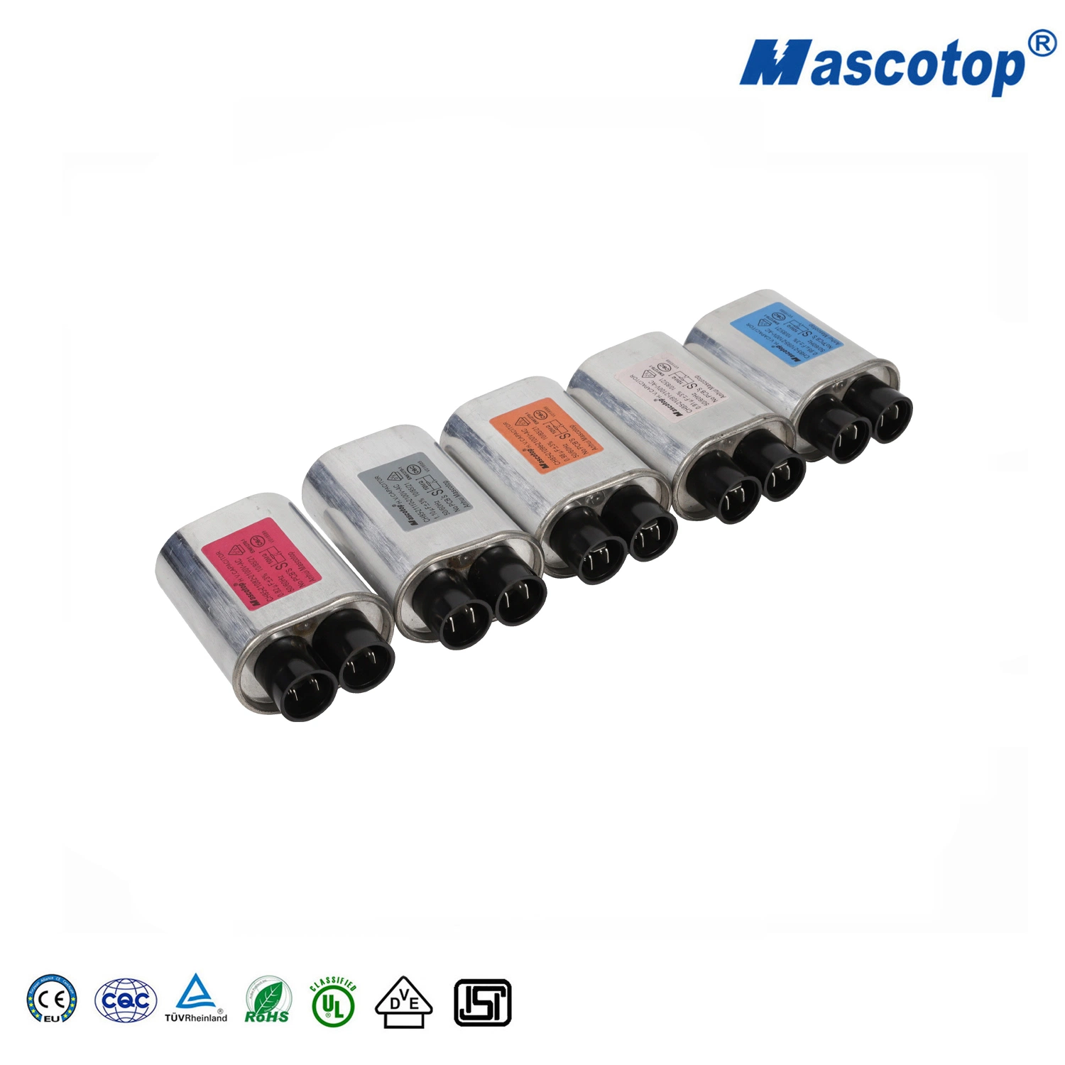 0.5-1.2UF Mascotop de polipropileno de 50pcs/Carton 0.5-1.4UF 2100V 2300V de alimentación de condensadores de alta tensión