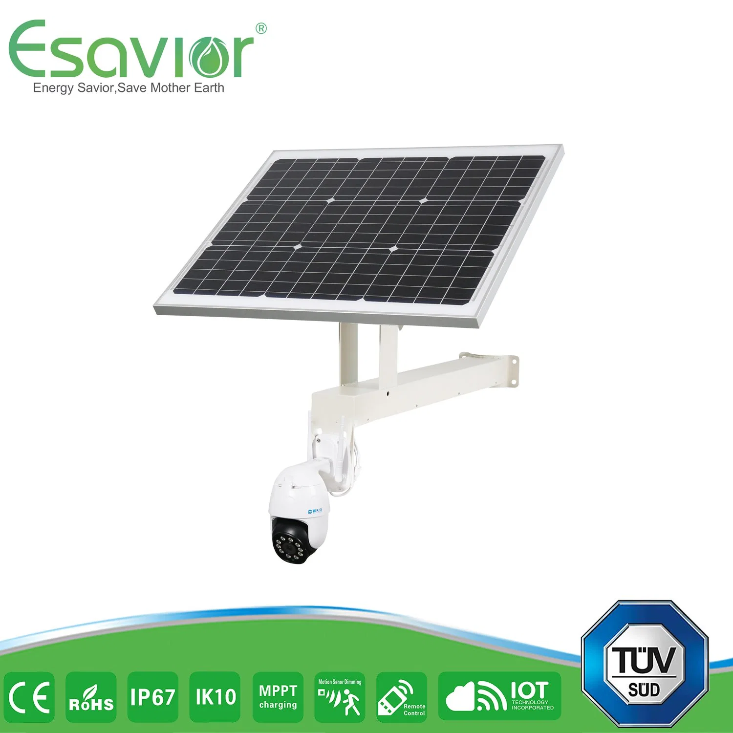 Сертифицированный на заводе Emavior TUV CCTV 4G IP производства Solar Powered Камеры
