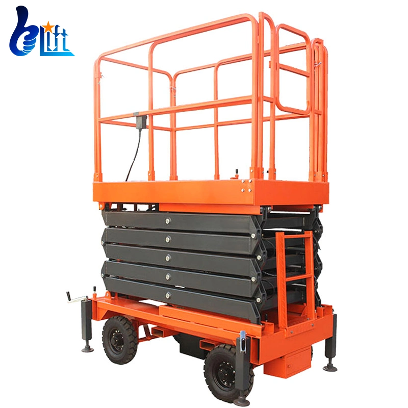 Hydraulic Greenhouse Scissor Lift Mini Order Picker Air Lifting Jack