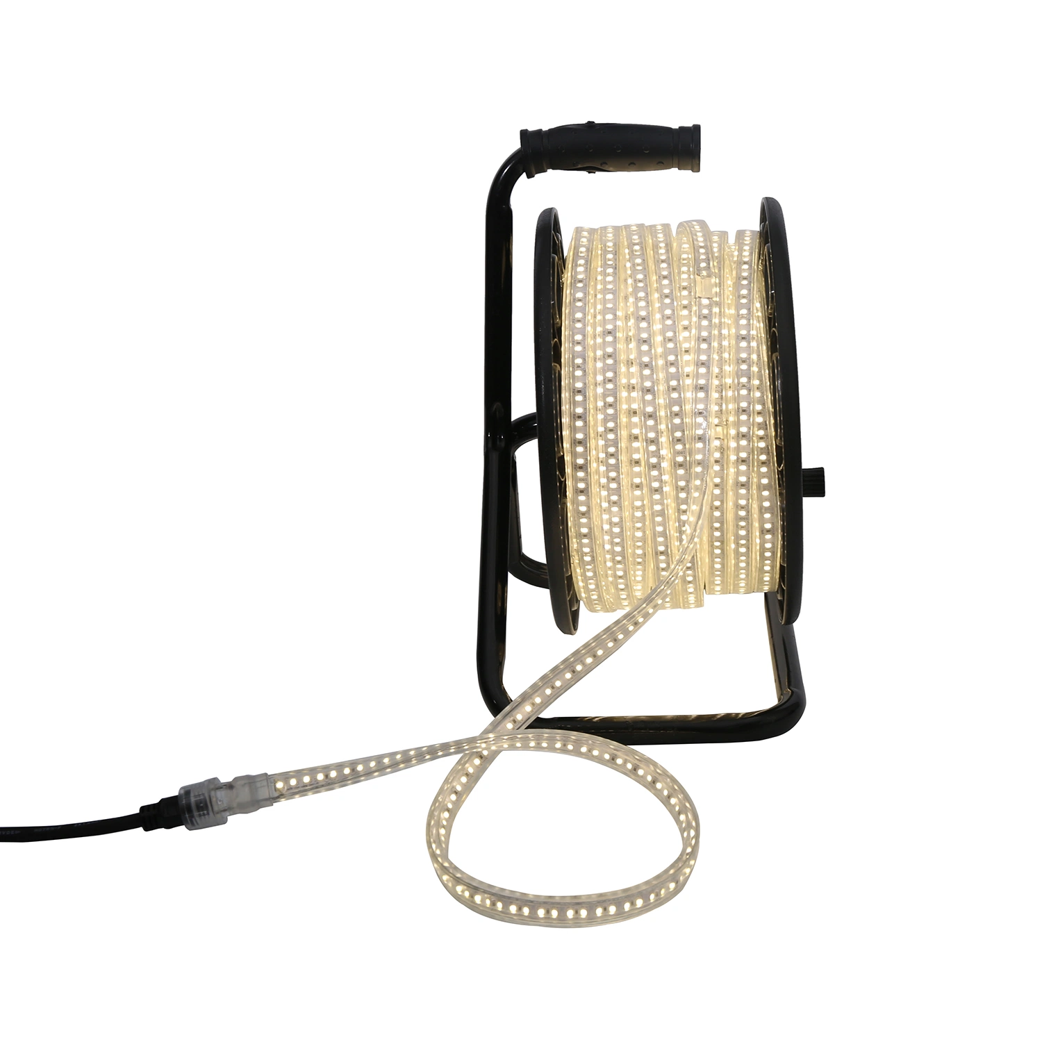 AC100V /230V Double Side Luminous LED Strip Light Portable Kit 25m Construction Site Lighting