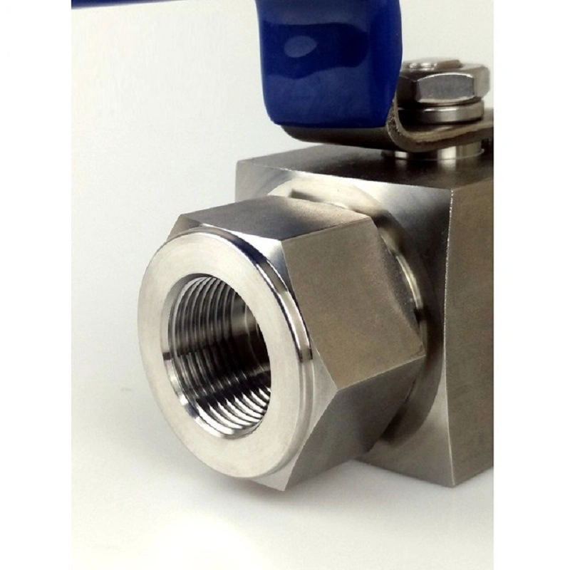 Nai-Lok Swagelok Type High Pressure Stainless Steel SS316 2'' Ball Valve with Pneumatic Actuator