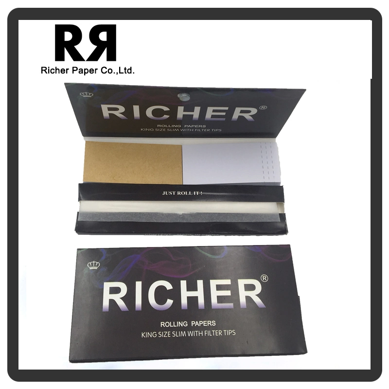 1 1/4 Cigarette Rolling Paper with Magnetic Packaging Design