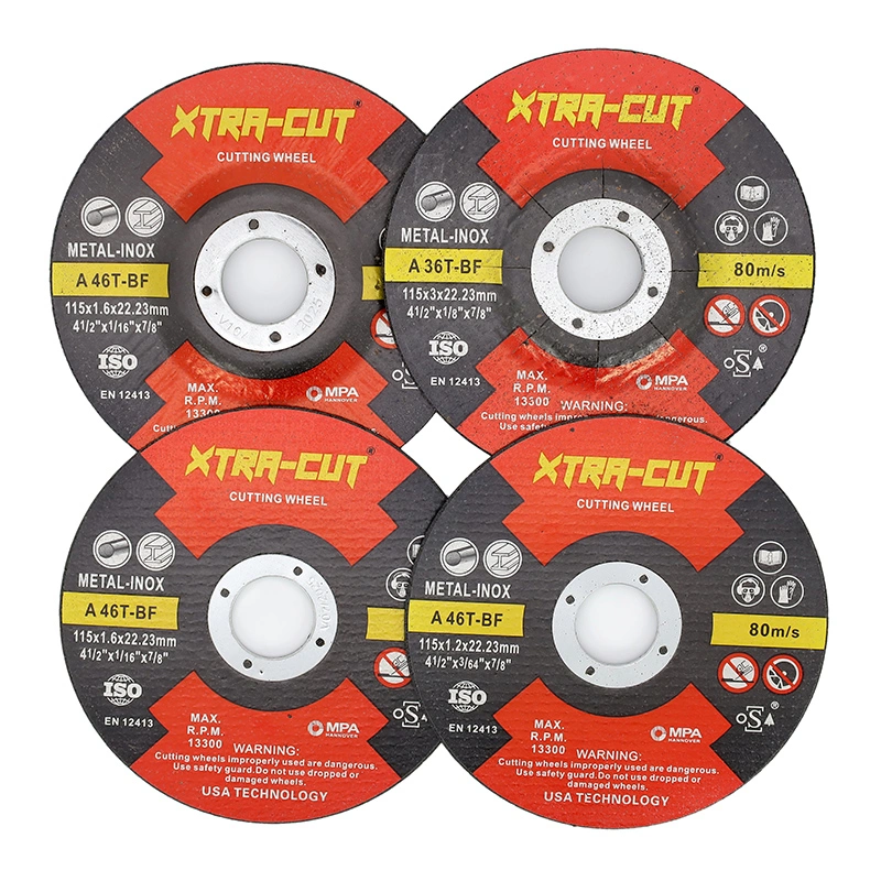 Hardware Tool 4.5" 115X1.6X22mm Abrasive Disc Metal and Stainless Cutting Wheel