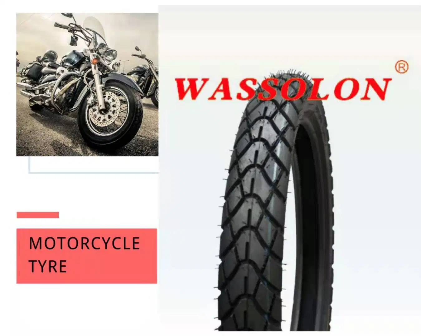 Varias pulgadas moto Scooter OEM Tubeless neumáticos, llantas de caucho natural para Moto