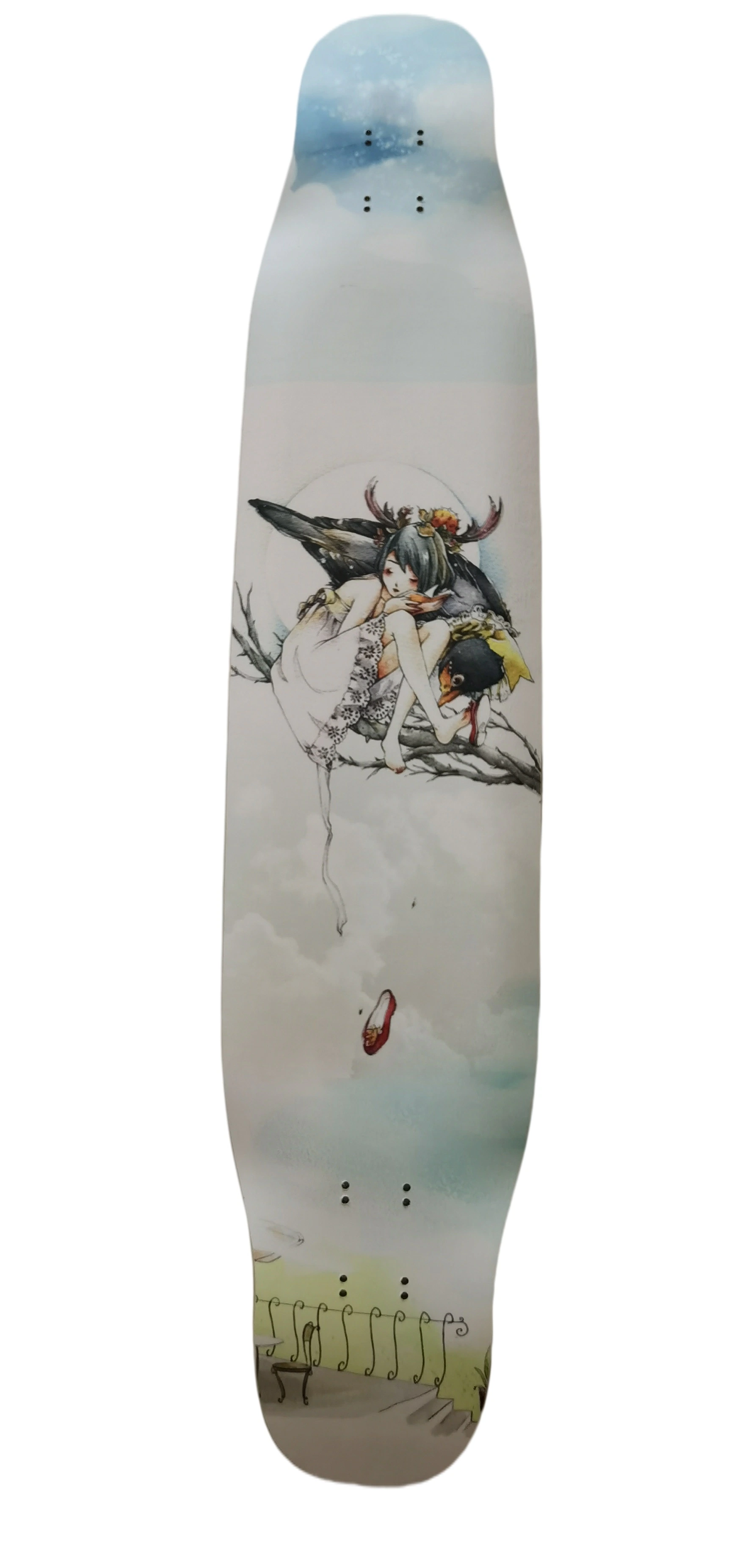 2022 Hot-Selling Candian Maple mezclada de baile de bambú Free Style Longboard Skateboard