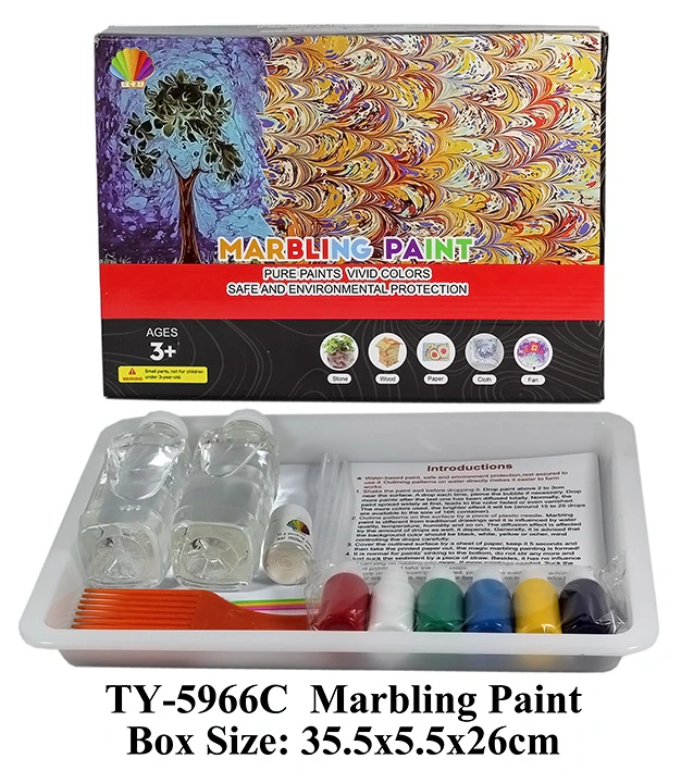 Lovely DIY Marbling Paint for Kids