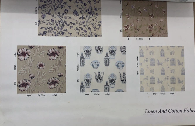 Haute qualité de toile de lin pour Hometextile Jacquard Sellerie tissu Rideau