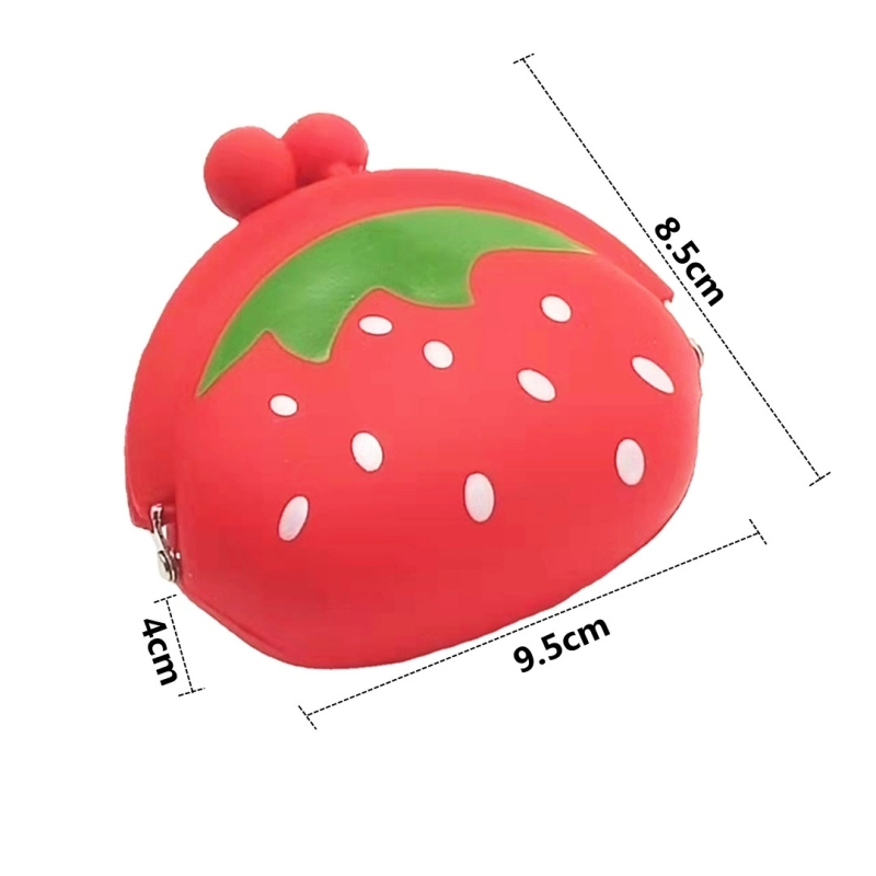 Mini étui à monnaie en silicone animaux petit étui à monnaie portefeuille Porte-clés en caoutchouc silicone pour femmes Sac à monnaie pour enfants Cadeaux